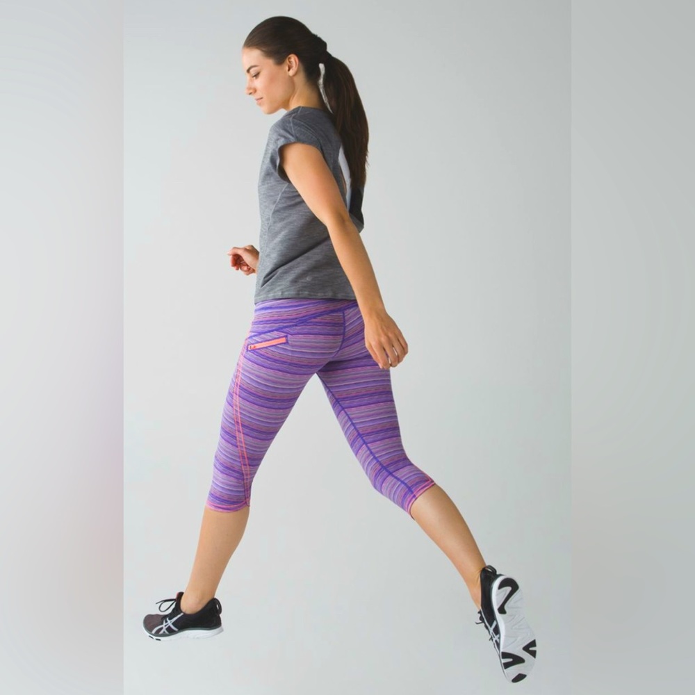 Women’s LuLuLemon Run: Top Speed Crops—size‎ 4